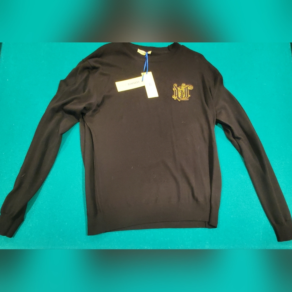 Mens Versace Jeans Black Sweater XL New